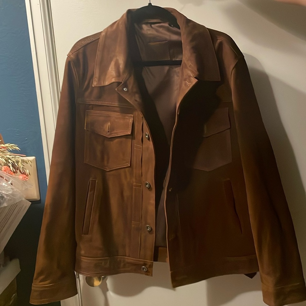 Satchel and Paige leather jacket